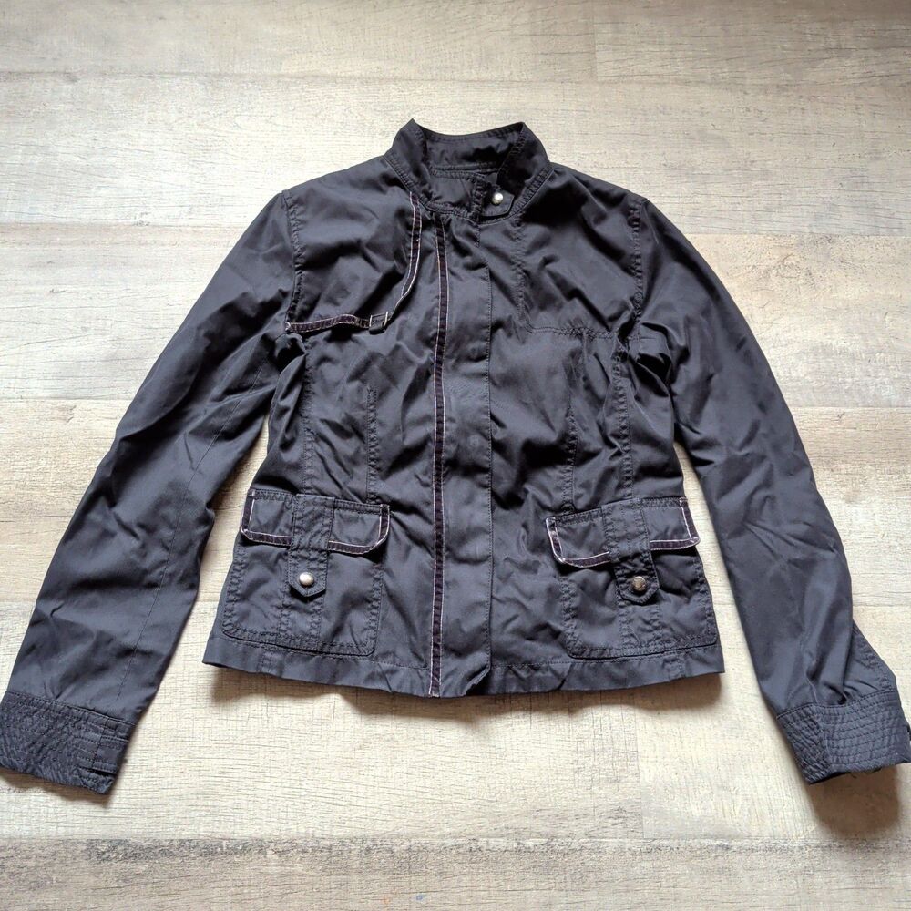 Studio Tomboy Women's Black Utility Jacket Size 85 (Small) Minimalist Style